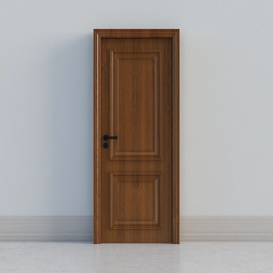 Classic Wooden Door 3D model