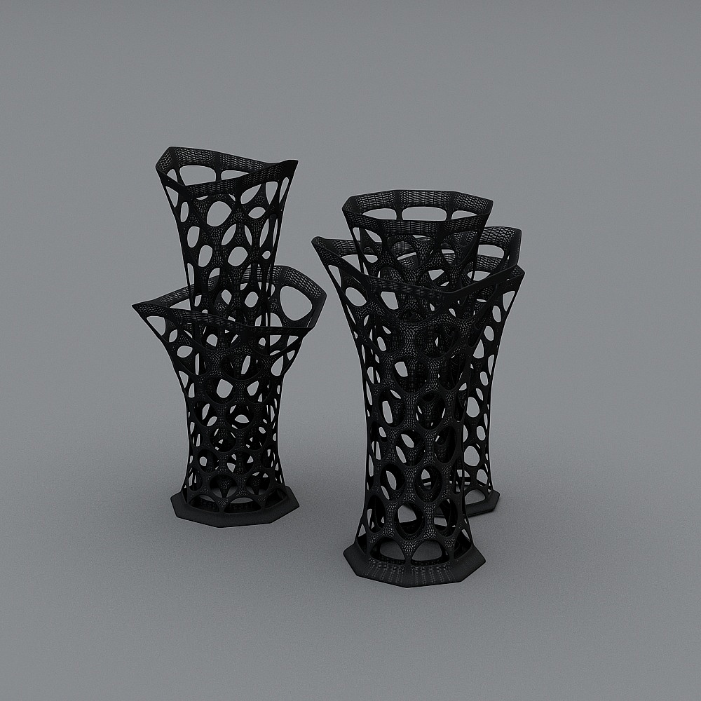 decorative vase in the holes.max