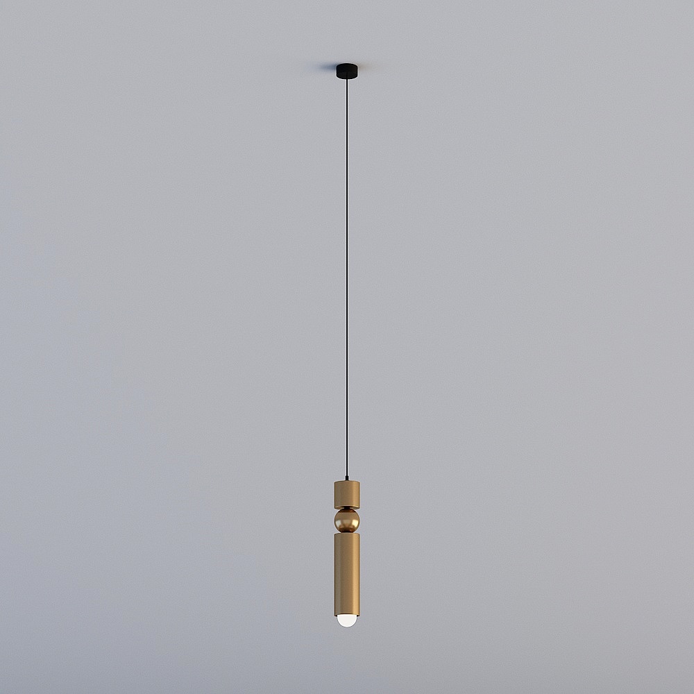 3D lights are all XJDS - Nordic postmodern guest restaurant bedroom study head chandelier - MD343-copper