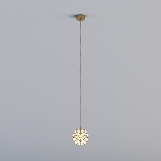 Floral Bloom Pendant Light 3D model