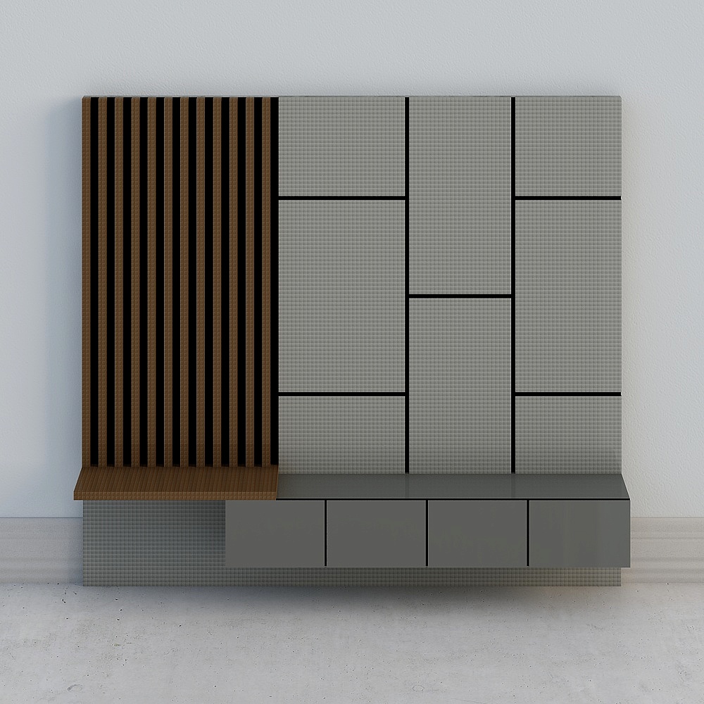 gabinete de televisión de la sala de estar.skp