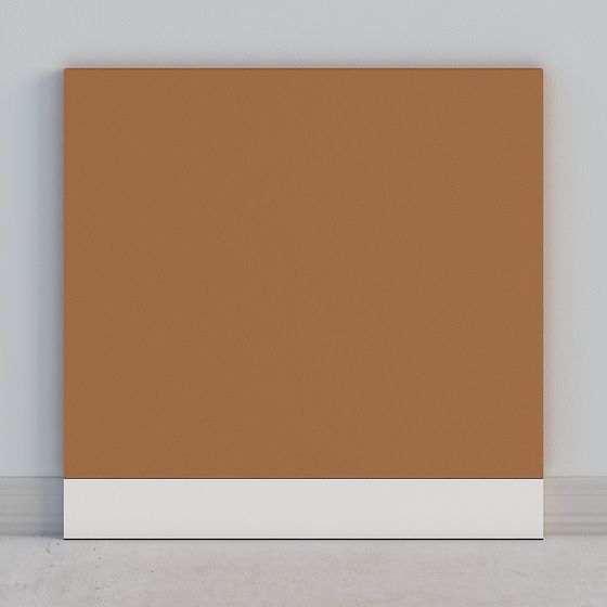 Stylish Low-Polygon Leather & White Base 3D model for Creative Projects