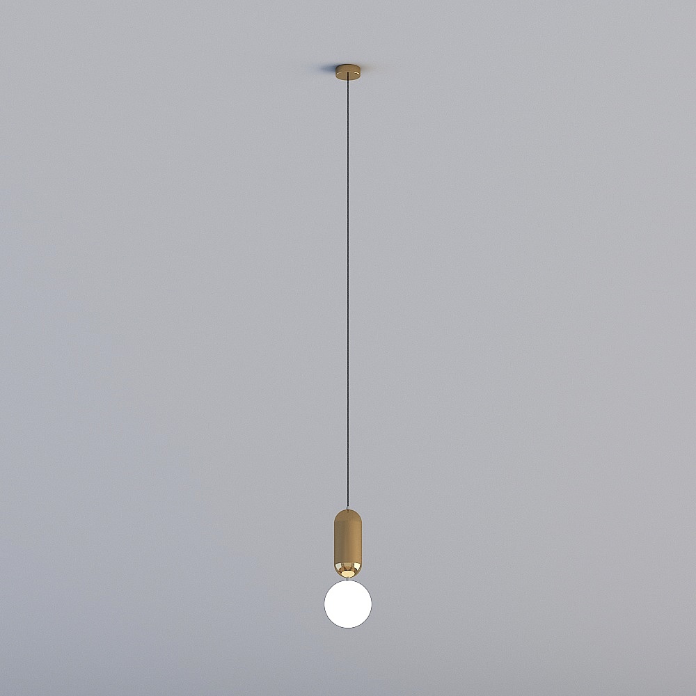 3D lights are all XJDS - Nordic post-modern light luxury restaurant bedroom study creative bedside chandelier - MD347-D150 electrophoresis gold