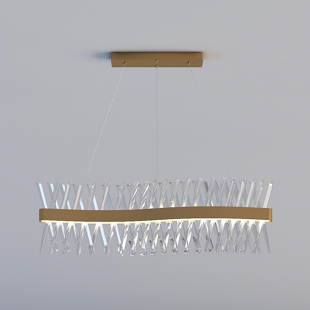 3D lights are all XJDS-Hong Kong-style post-modern luxury restaurant bedroom study hotel S-type crystal chandelier-MD852-L1000-S type