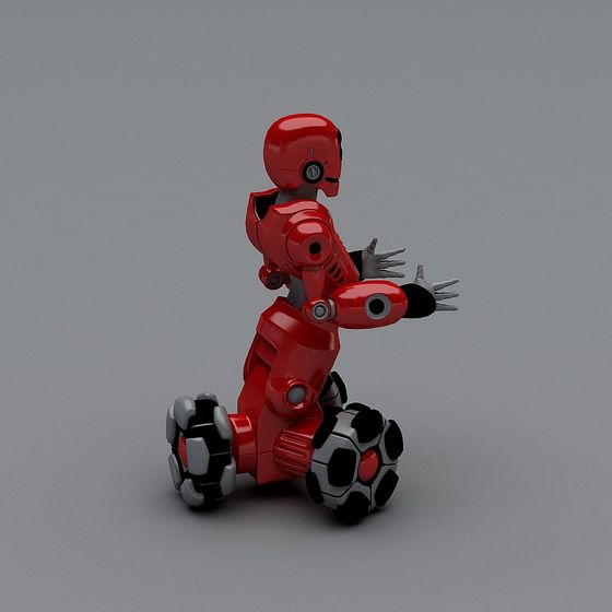 Futuristic 3D Robot Model with Low Polygon Design