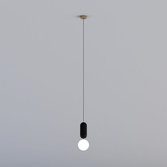 3Dライト全てXJDS - 北欧ポストモダンライトラグジュアリー飲食店寝室スタディクリエイティブベッドサイドシャンデリア - MD347-D150-ブラック