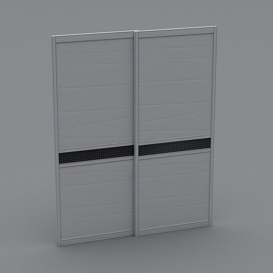 Modern Sliding Door 3D model for Unique Interiors