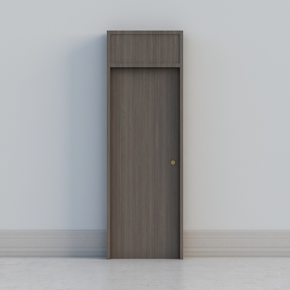 modern dark wooden high door