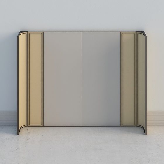 Elegant Folding Screen 3D model