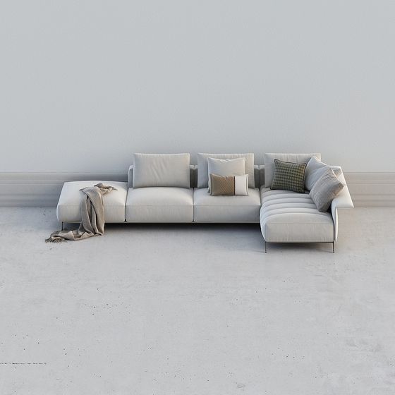 Urban Comfort Sofa 3D Model