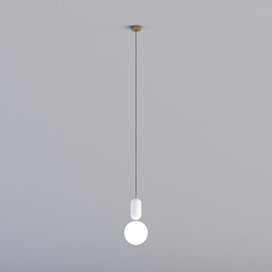 Stylish 3D Pendant Lamp Model for Modern Interiors