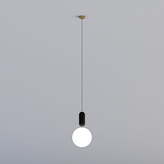 Sleek Low-Poly Chandelier 3D model for Modern Spaces