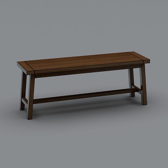 Elegant Urban Bench 3D model