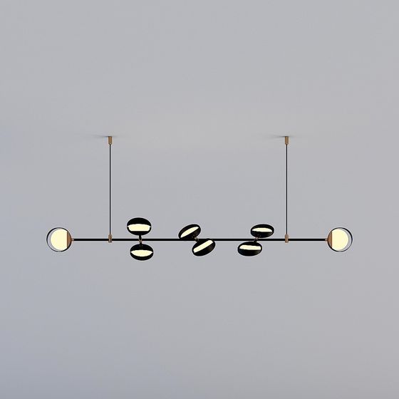 Elegant Low-Poly Pendant Light 3D model