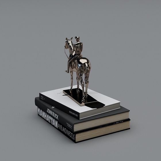 Knight and Steed 3D Model Sculpture