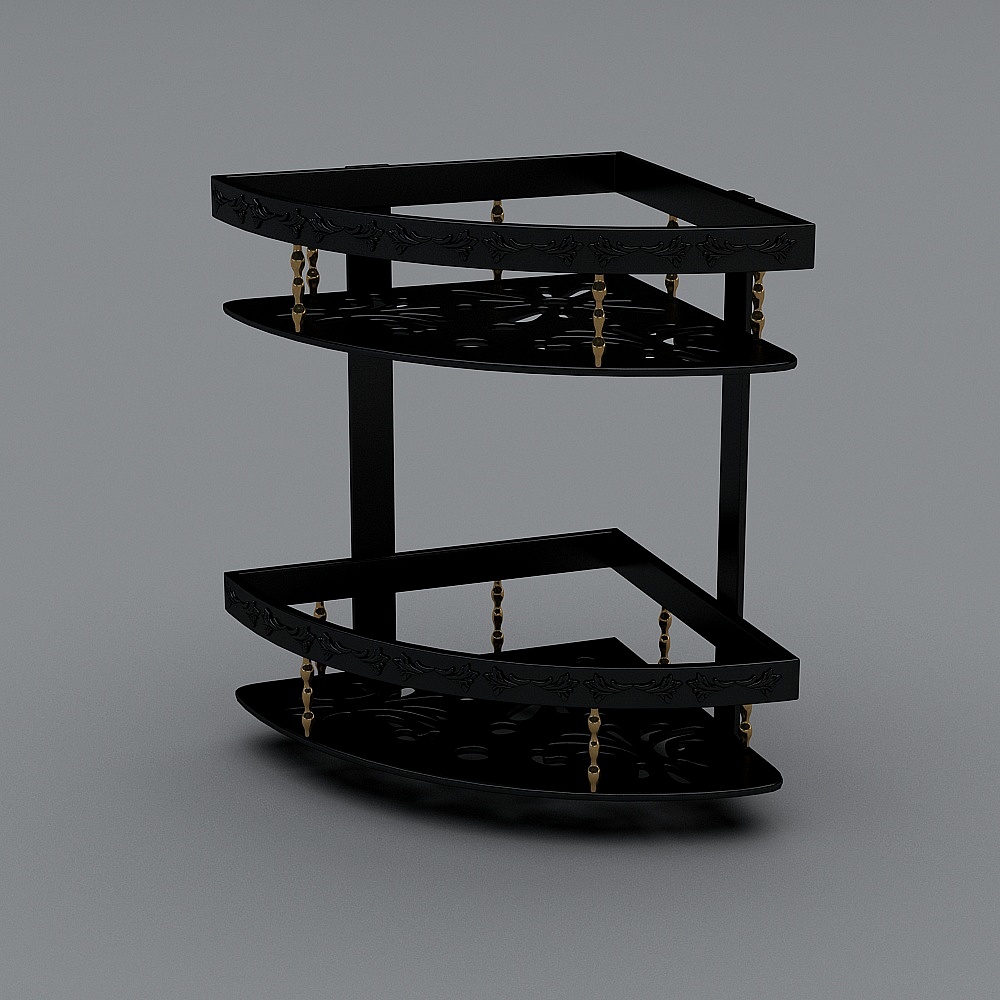 Bathroom pendant set corner rack