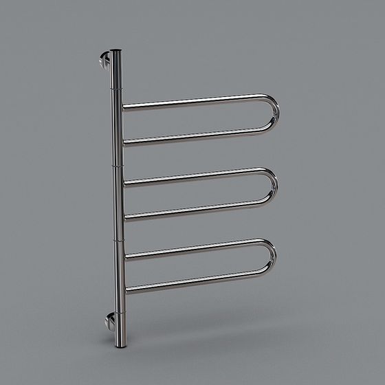 Modern Bathroom Towel Rack 3D model