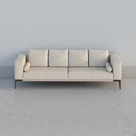 Contemporary Low-Poly Sofa 3D model