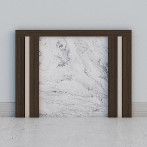 Elegant Marble Door 3D model for Modern Spaces