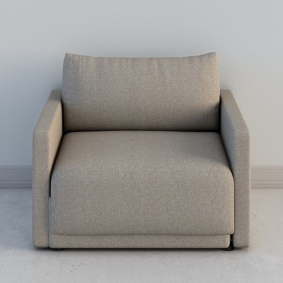 Urban Sofa 3D model with Low Poly Design