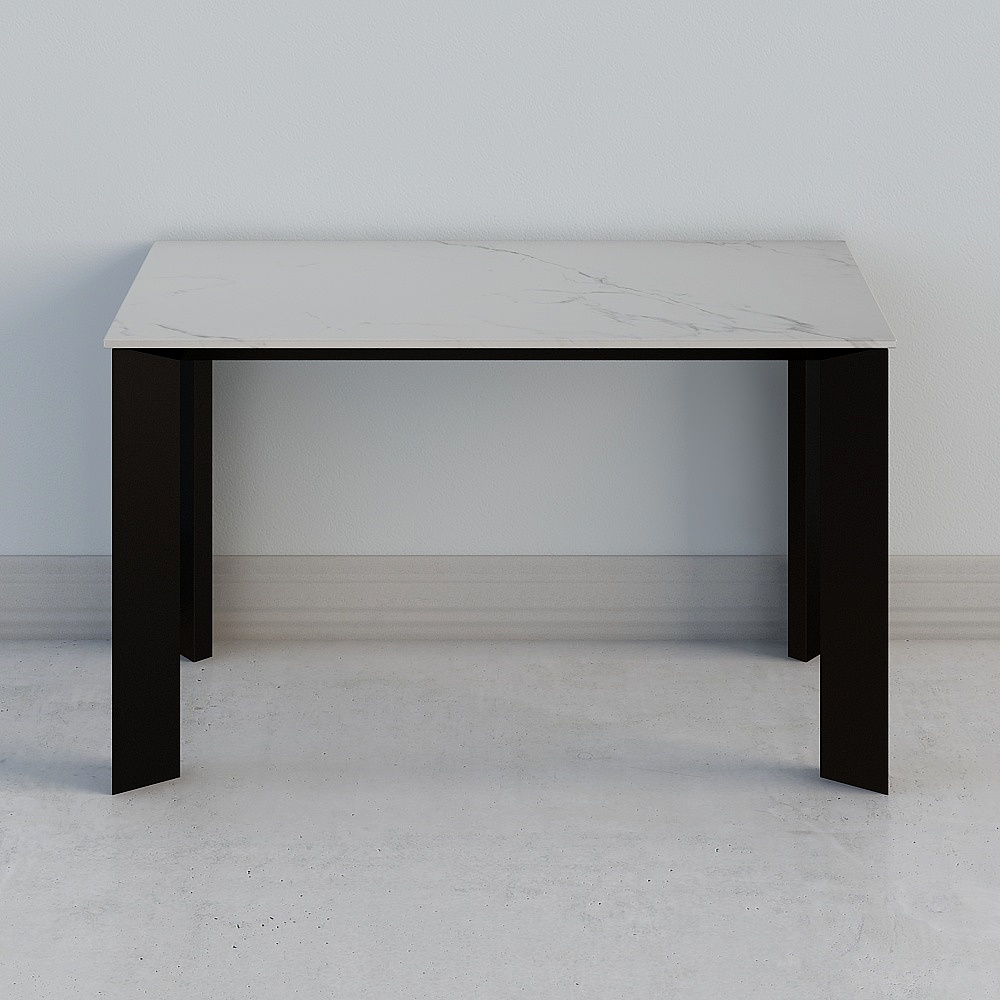 Hansen - Nhà Hàng _B805_ Bàn (Gốm Sứ) - Họa Tiết Marble - 1350 - Đen - Cao Cấp