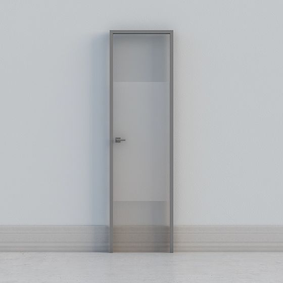 Modern Glass Window Door 3D model