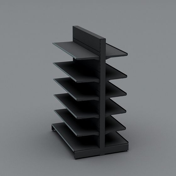 Contemporary 3D Shelf Model for Modern Interiors