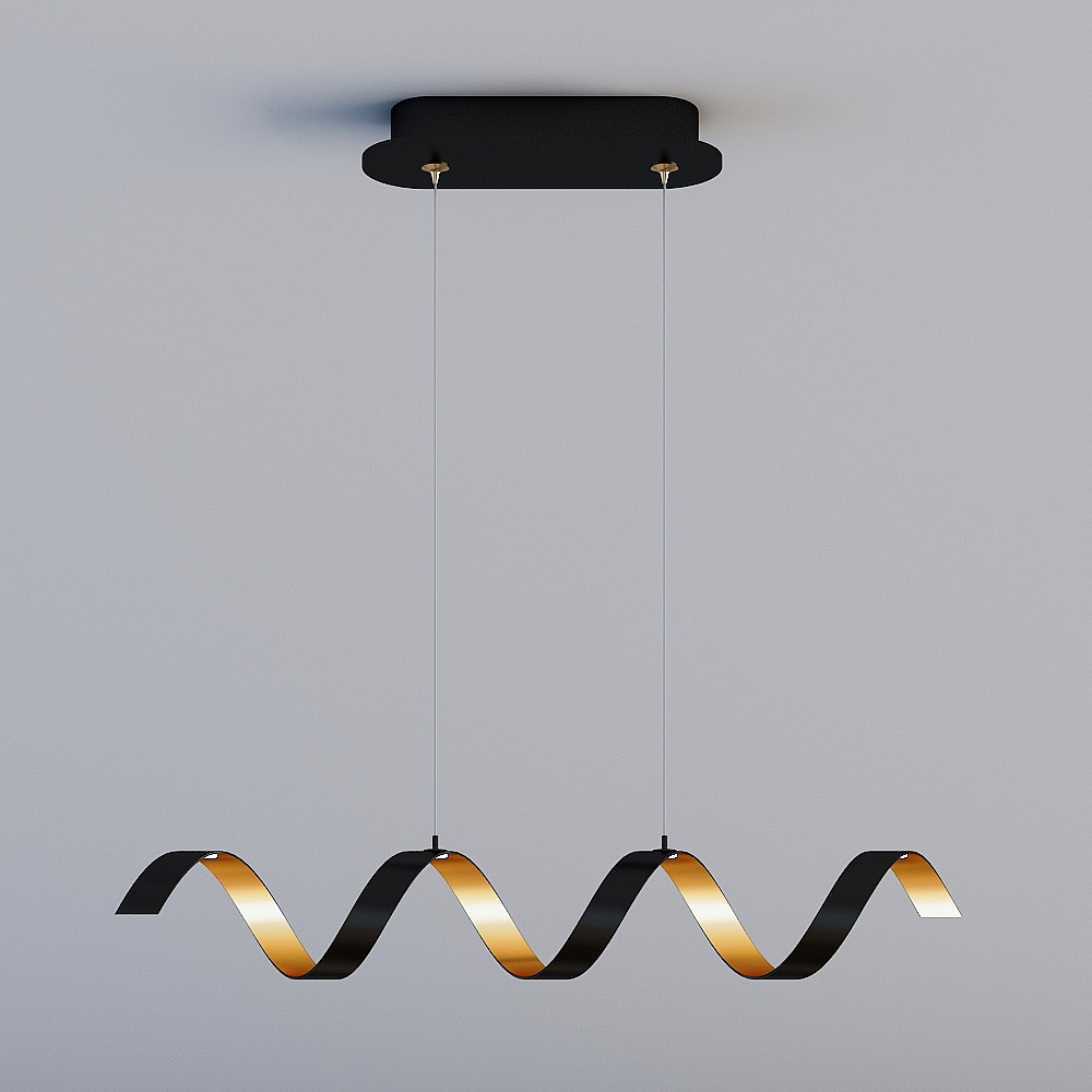 Todas las luces 3D son WMDS - Lámpara colgante espiral de personalidad minimalista postmoderna - A601-4