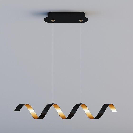 Todas las luces 3D son WMDS - Lámpara colgante espiral de personalidad minimalista postmoderna - A601-4