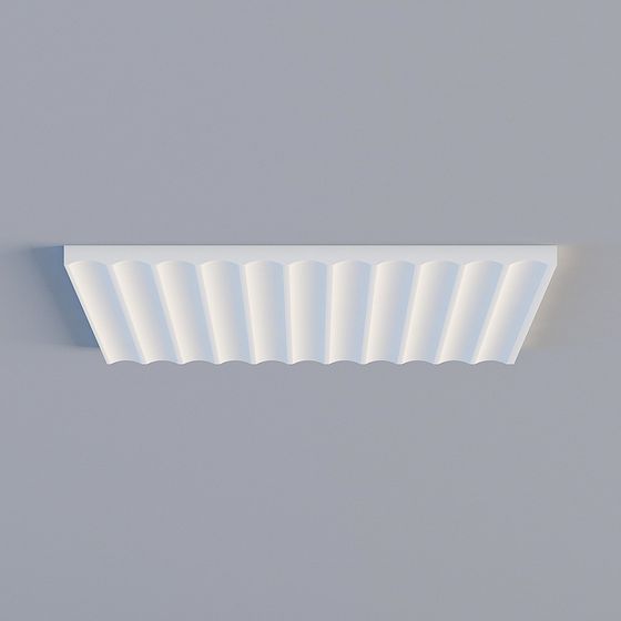 Wavy Ceiling 3D model for Modern Aesthetics