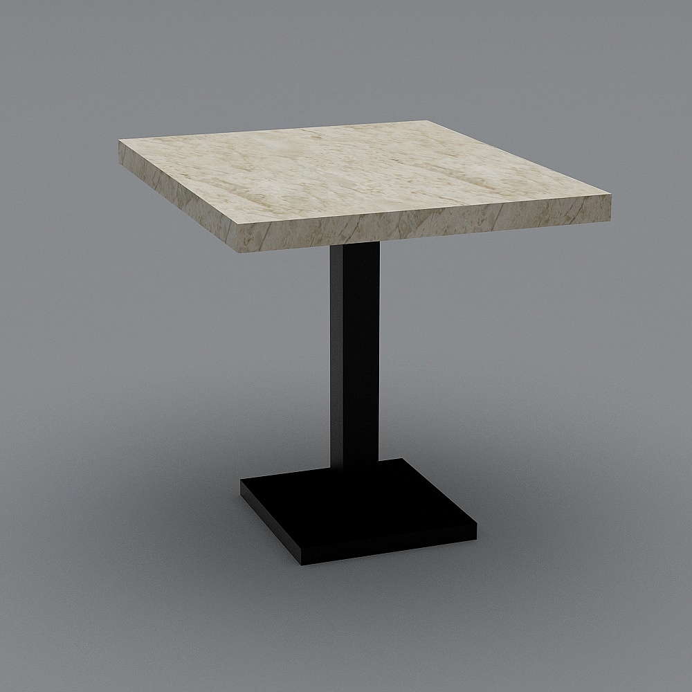 fast food square table
