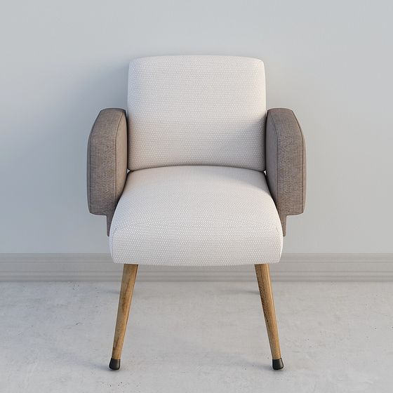 Mid-Century Modern Accent Chair 3D model