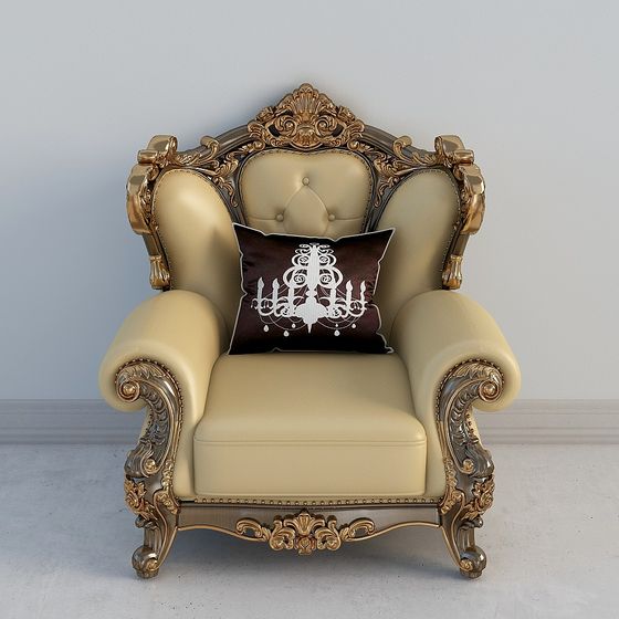 Royal Throne 3D model for Interior Design