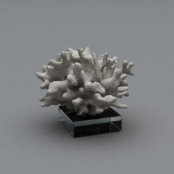 Vibrant Coral Reef 3D model for Creative Projects