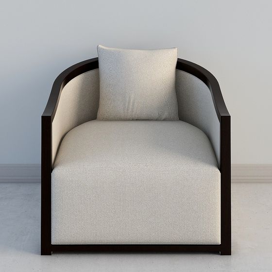 Cozy Corner Chair 3D model for Creative Spaces