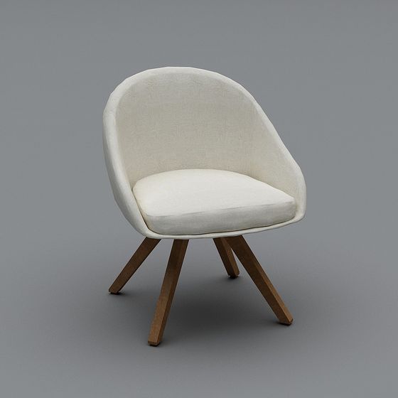 Cozy Lounge Chair 3D model for Modern Interiors