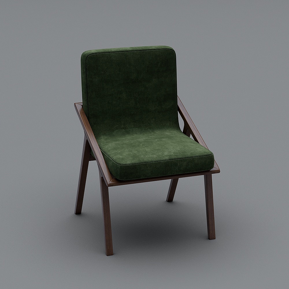 Современное кресло для отдыха - зеленое