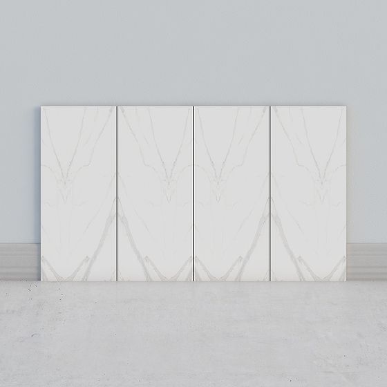 Elegant Low-Poly Marble Panel 3D model for Interiors