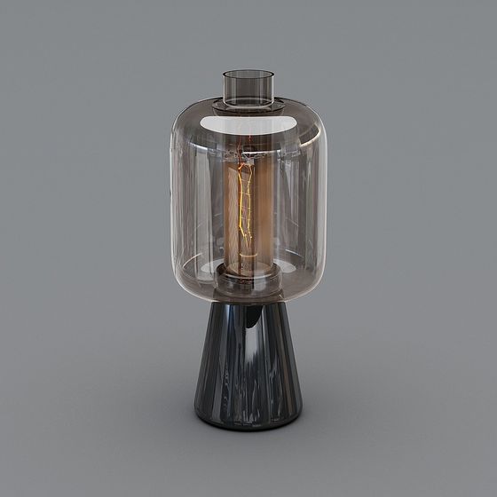 Modern Industrial Style Table Lamp 3D model