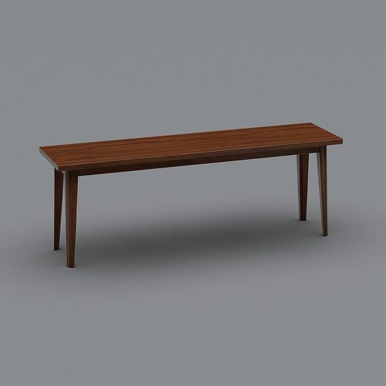 Mid-Century Modern Bench 3D model