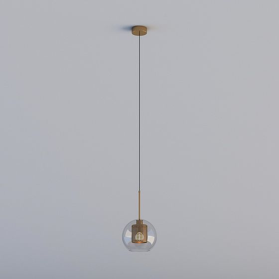 Elegant Low-Poly Chandelier 3D model for Modern Interiors