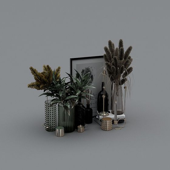 Elegant Low-Polygon Decorative 3D Model