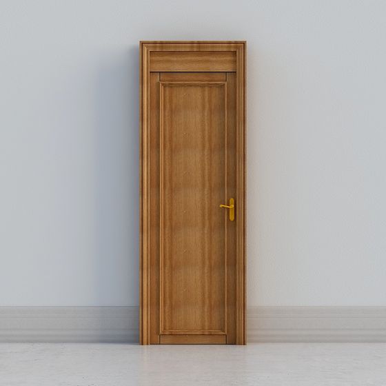 Stylish Wooden Door 3D model for Modern Interiors