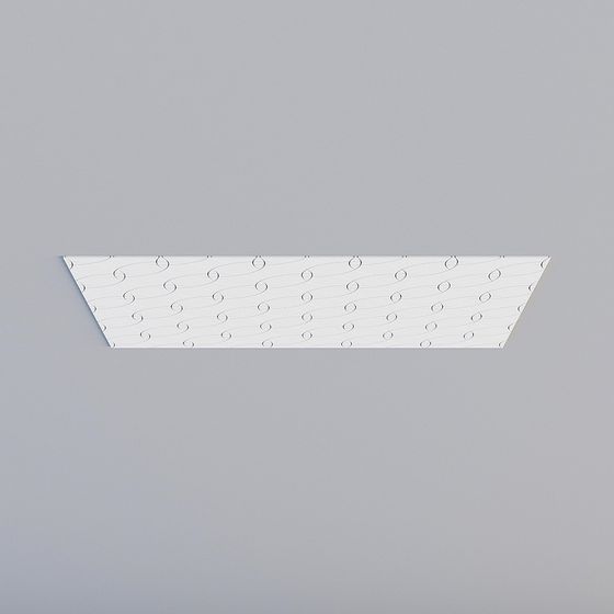 Elegant Low-Polygon Ceiling Panel 3D model for Various Designs