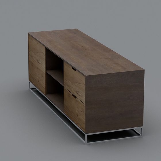 City Window TV Stand 3D model