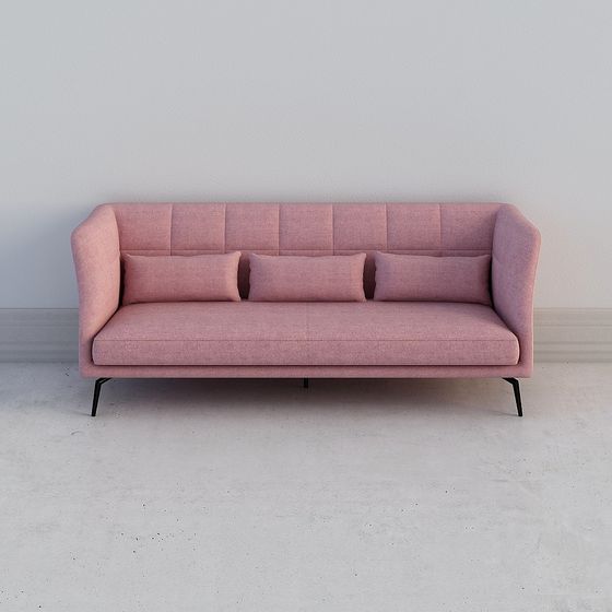 Modern Minimalist 3D Sofa Model
