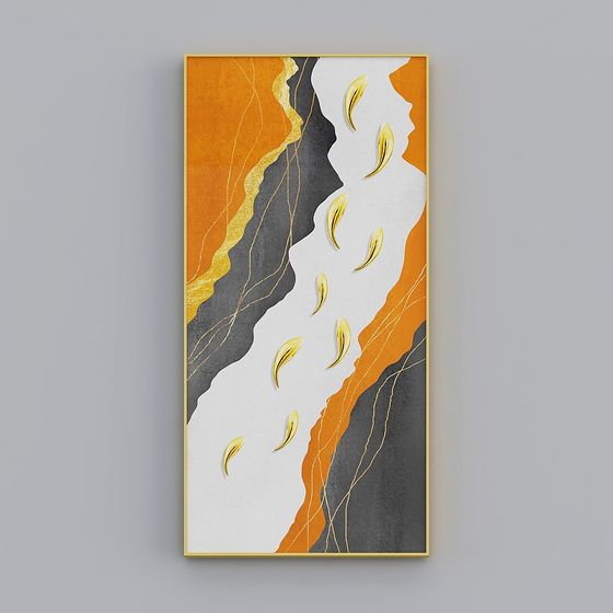 Abstract Flowing Light Frame 3D model