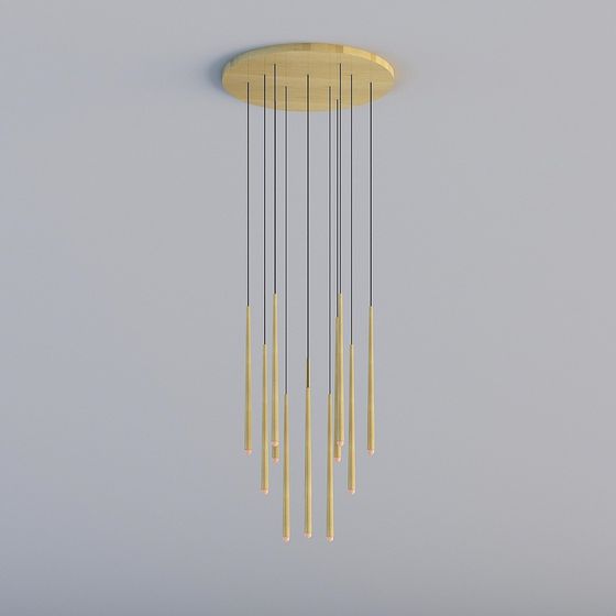 Chic Pendant Light 3D model for Contemporary Spaces