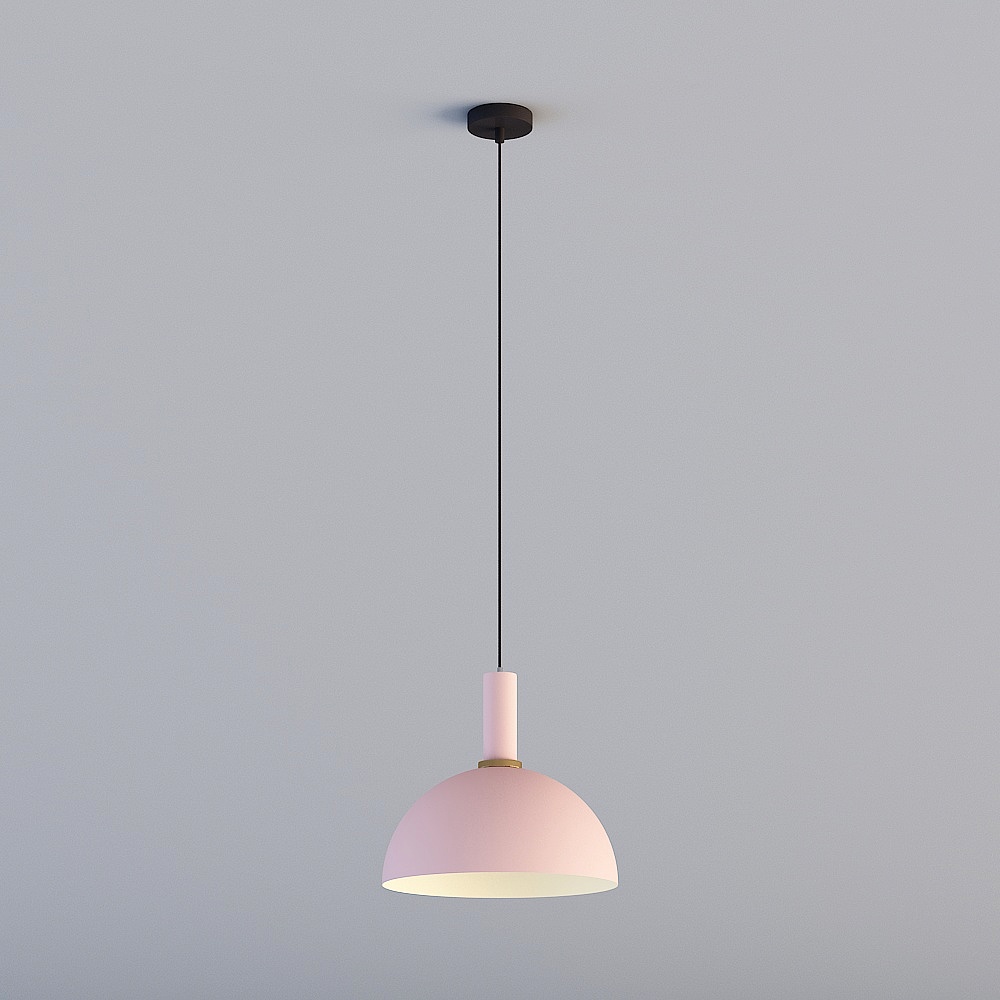 3D lights are all ZE-Nordic modern minimalist restaurant bedroom study children's room chandelier-940-D250 pink