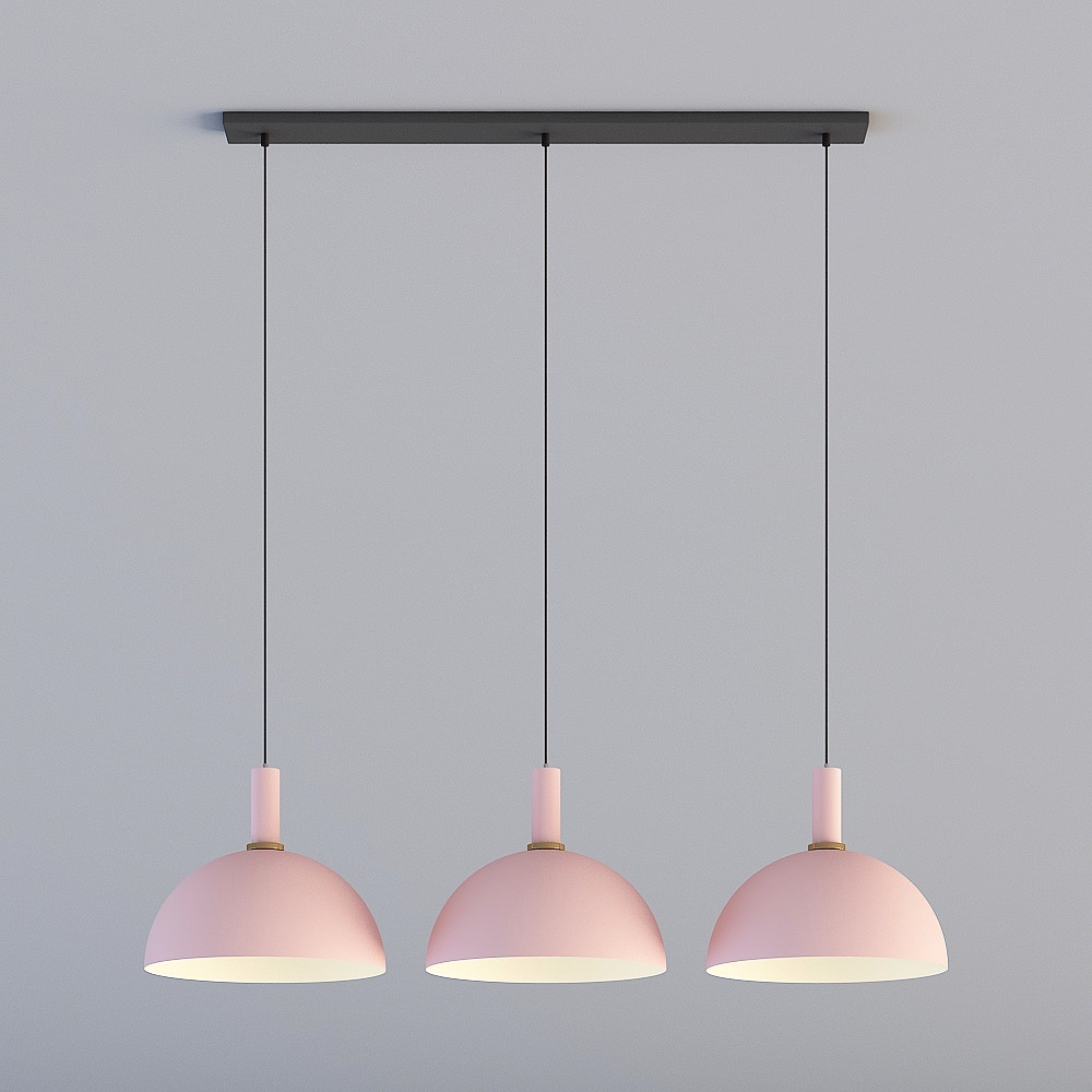 3D lights are all ZE-Nordic Modern Minimalist Restaurant Bedroom Study Children's Room Chandelier-940-D300 Pink